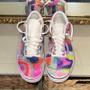 Vans Multicolor Tie-Dye Canvas Sneakers - White Laces